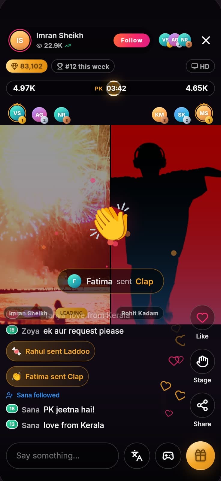 Live room · video