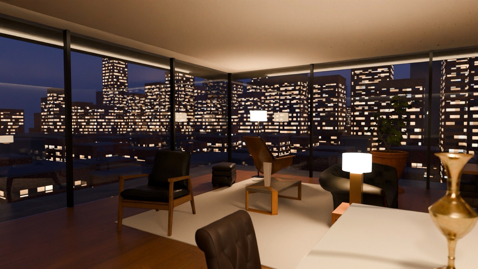 Residence 9C, blue hour